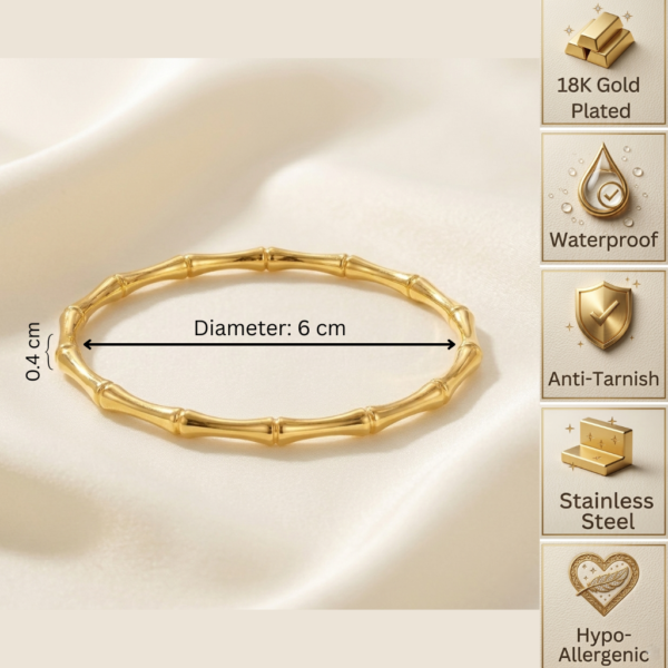 Gold Bamboo Bangle Gold Bamboo Bangle