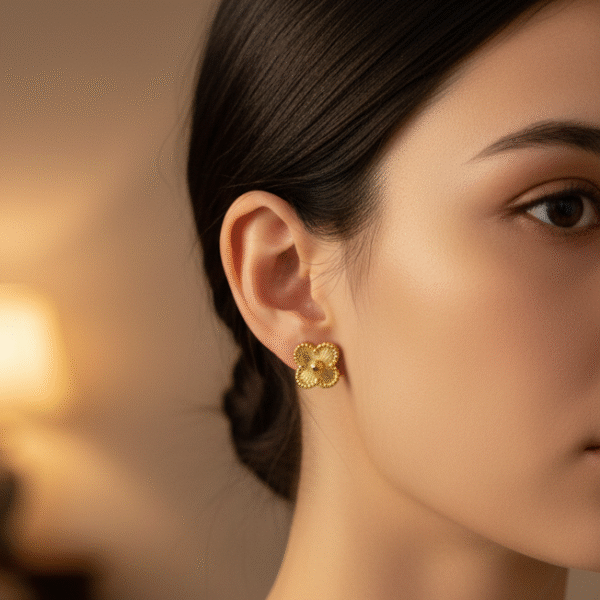 Clover Stud Earrings - The Pastel Gem - Anti Tarnish Jewelery 1 Clover Stud Earrings