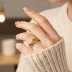 Golden Weave Ring