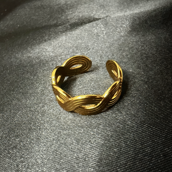 Golden Weave Ring