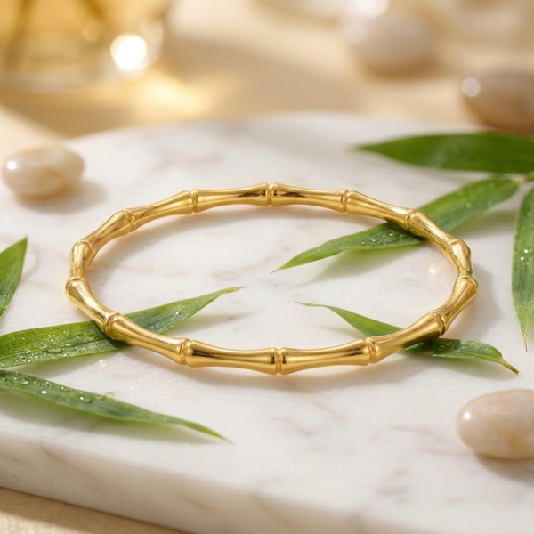 Gold Bamboo Bangle Gold Bamboo Bangle