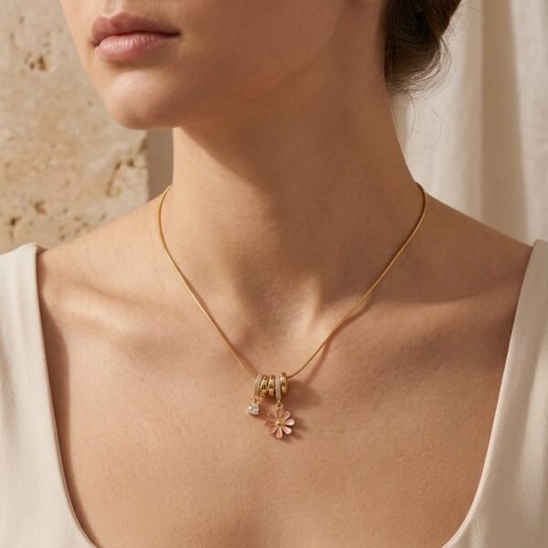 Blossom Charm Necklace 3 Blossom Charm Necklace