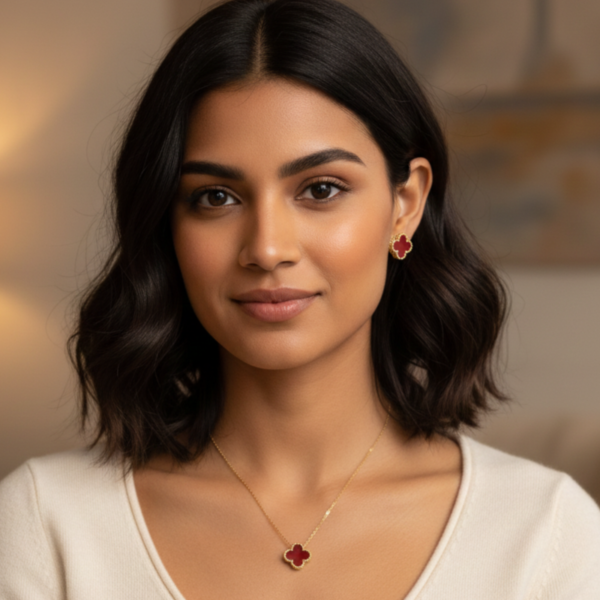 Clover set - Pastel Gem - Imitation Jewellery - 1 Iconic Clover Jewelry Set