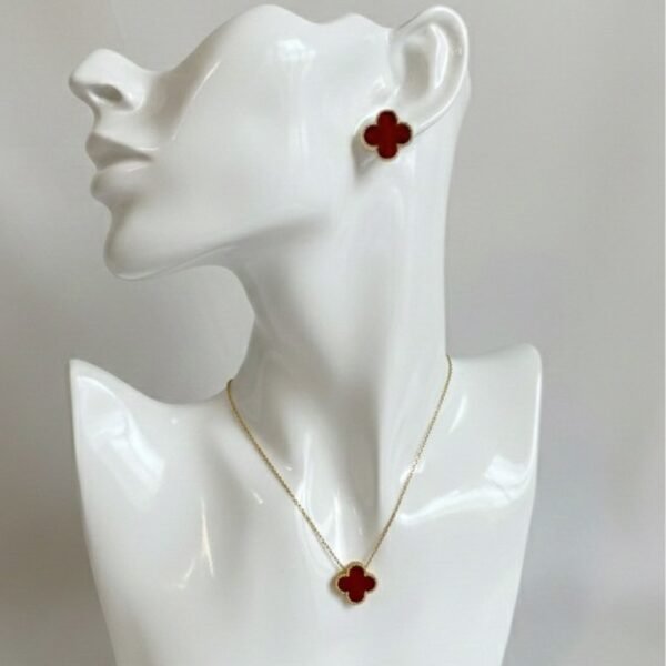 Clover set - Pastel Gem - Imitation Jewellery - 2 Iconic Clover Jewelry Set