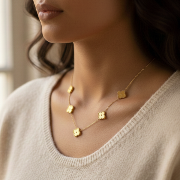 Golden Clover Necklace - 1 Golden Clover Necklace