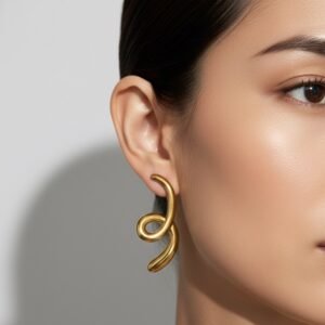 Golden Helix Earrings