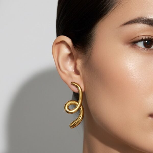 Golden Helix Earrings