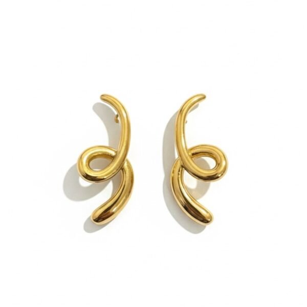 Golden Helix Earrings