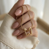 Golden Mariposa Necklace - The Pastel Gem - Imitation Jewellery - 4 Golden Mariposa Necklace