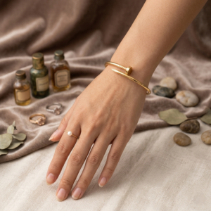 Gold Nail Bangle Gold Nail Bangle
