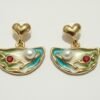 Vintage Enamel Earrings