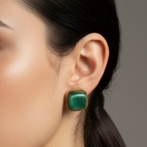Vintage Emerald Studs
