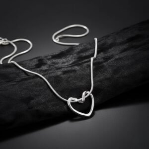 Silver Knot Heart