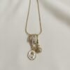 4 - The Pastel Gem - Best Jewellery - Golden Rose Charm Necklace -2 Golden Rose Charm Necklace