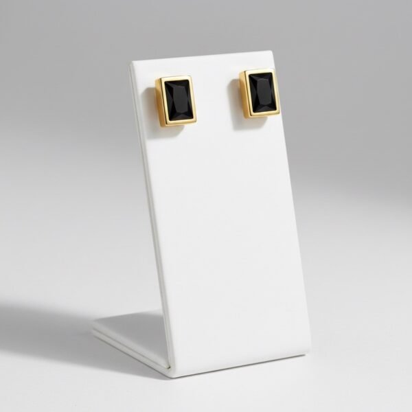 Black Crystal Cut Set - The Pastel Gem - Imitation Jewellery - 4 Black Crystal Cut Necklace-Earring Set