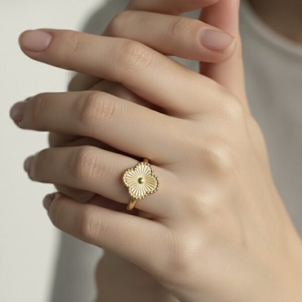 Golden Clover Ring