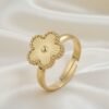 Golden Clover Ring