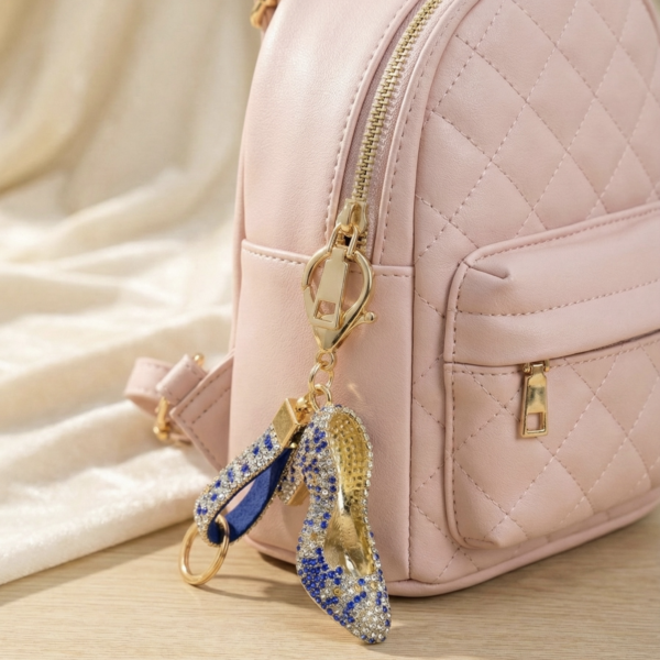 Royal Crystal Stiletto Keyring - The Pastel Gem - Best Luxury Jewellery Brand - 3 Royal Crystal Stiletto Keyring