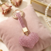 Sparkle Heart Keyring - The Pastel Gem - Imitation Jewellery - 10 Pink Sparkle Heart Keyring