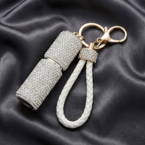 Sparkle Perfume Atomizer - The Pastel Gem - Imitation Jewellery - 3 White Sparkle Atomizer Keyring