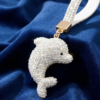 Sparkling Crystal Dolphin - The Pastel Gem - Best Luxury Jewellery Brand - 1 Sparkling Crystal Dolphin Keyring