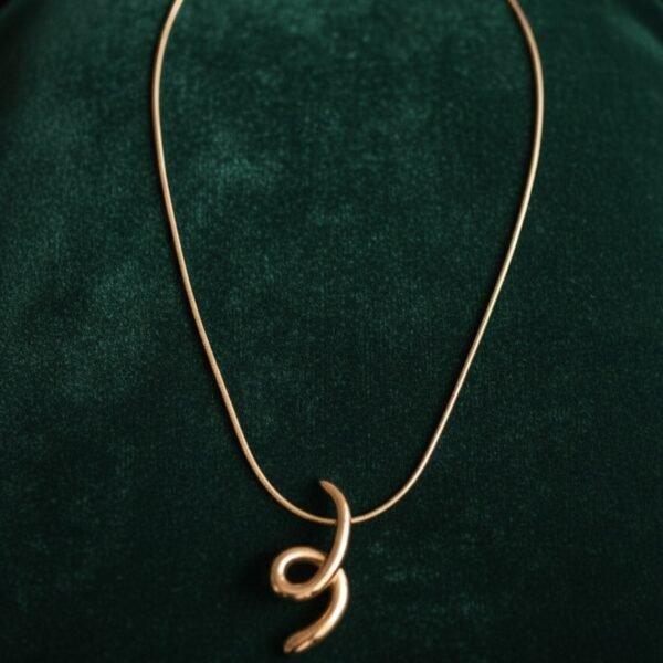 The Pastel Gem - Best Luxury Jewellery Brand - Abstract Fluid Swirl Necklace - 8-1 Abstract Fluid Swirl Necklace