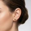 The Pastel Gem - Best Luxury Jewellery Brand - Golden Heart Earring Studs - 1 Golden Heart Studs Earrings