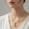 The Pastel Gem - Best Luxury Jewellery Brand - Radiant Blush Star Necklace - 12-2 Radiant Blush Star Necklace