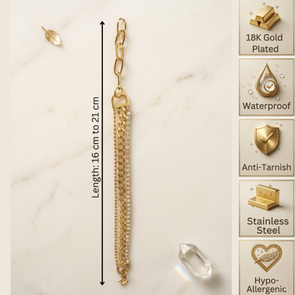Layered Gold Chain Bracelet Layered Gold Chain Bracelet