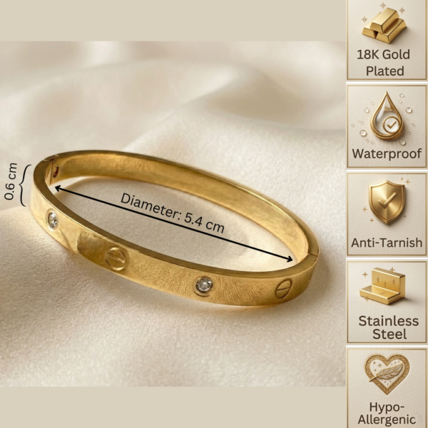 Screw Crystal Bangle Screw Crystal Bangle