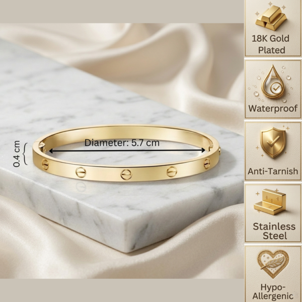 Gold Screw Bangle Gold Screw Bangle