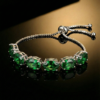 34-1 Green Tennis Bracelet