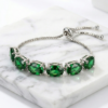 34-2 Green Tennis Bracelet