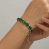 34-3 Green Tennis Bracelet