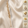 6 Textured Gold Chain Bracelet