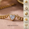 7 gold heart bracelet