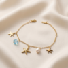 Starfish Pearl Charm Bracelet