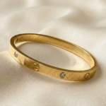 Screw Crystal Bangle