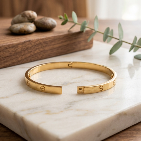Gold Screw Bangle Gold Screw Bangle