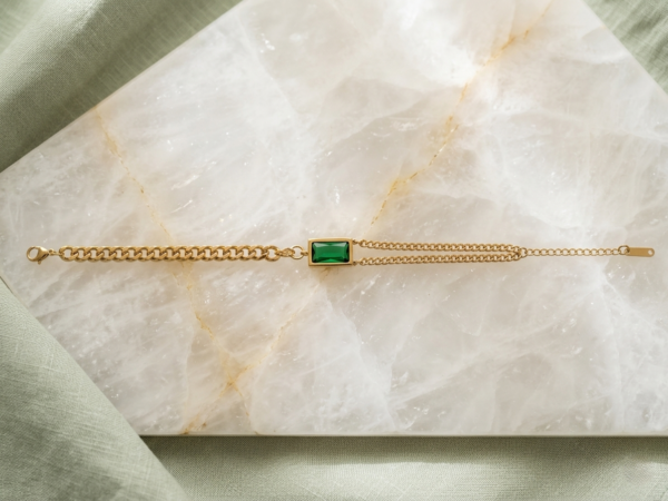 IMG_1614 Emerald Chain Bracelet