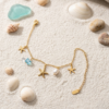 Starfish Pearl Charm Bracelet