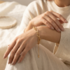 IMG_1692 Textured Gold Chain Bracelet
