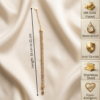 8 Gold Crystal Tennis Bracelet