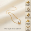 1 Gold Crystal Solitaire Pendant Necklace