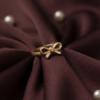 1 - Gold Ribbon Bow Ring - The Pastel Gem - Best Anti Tarnish Jewellery Gold Ribbon Bow Ring