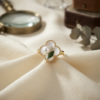 10 - Gold Pearl Clover Ring - The Pastel Gem - Best Anti Tarnish Jewellery Gold Pearl Clover Ring