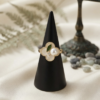 11 - Gold Pearl Clover Ring - The Pastel Gem - Best Anti Tarnish Jewellery Gold Pearl Clover Ring