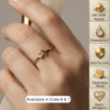 14 - Gold Mini Bow Ring - The Pastel Gem - Best Anti Tarnish Jewellery Gold Mini Bow Ring