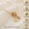 Gold Rose Charm Necklace