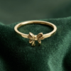 2 - Gold Mini Bow Ring - The Pastel Gem - Best Anti Tarnish Jewellery Gold Mini Bow Ring